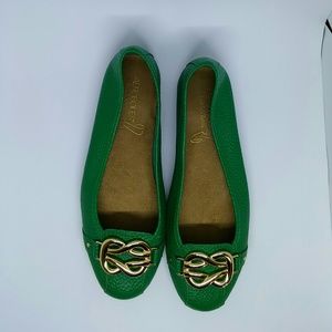 Spring Aerosoles StitchNTurn Green and Gold